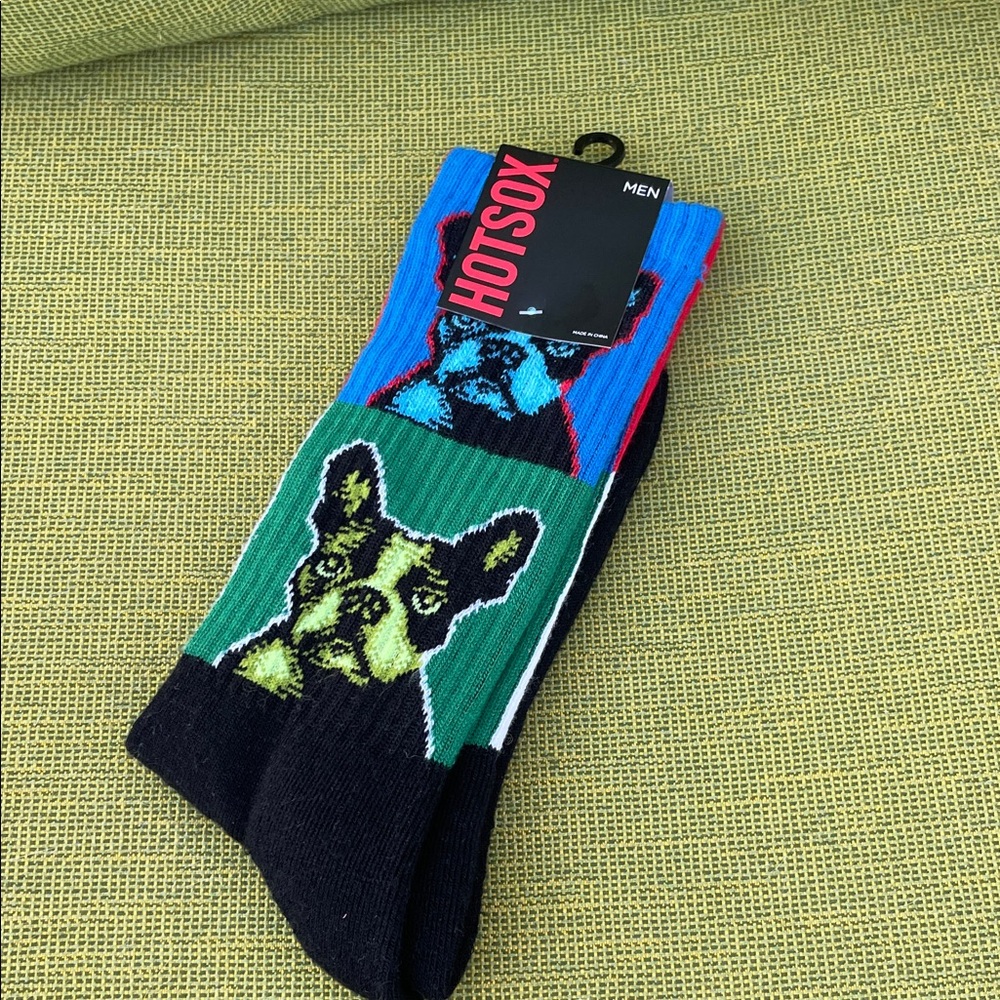 Hot Sox Multicolor Dog Pattern Socks